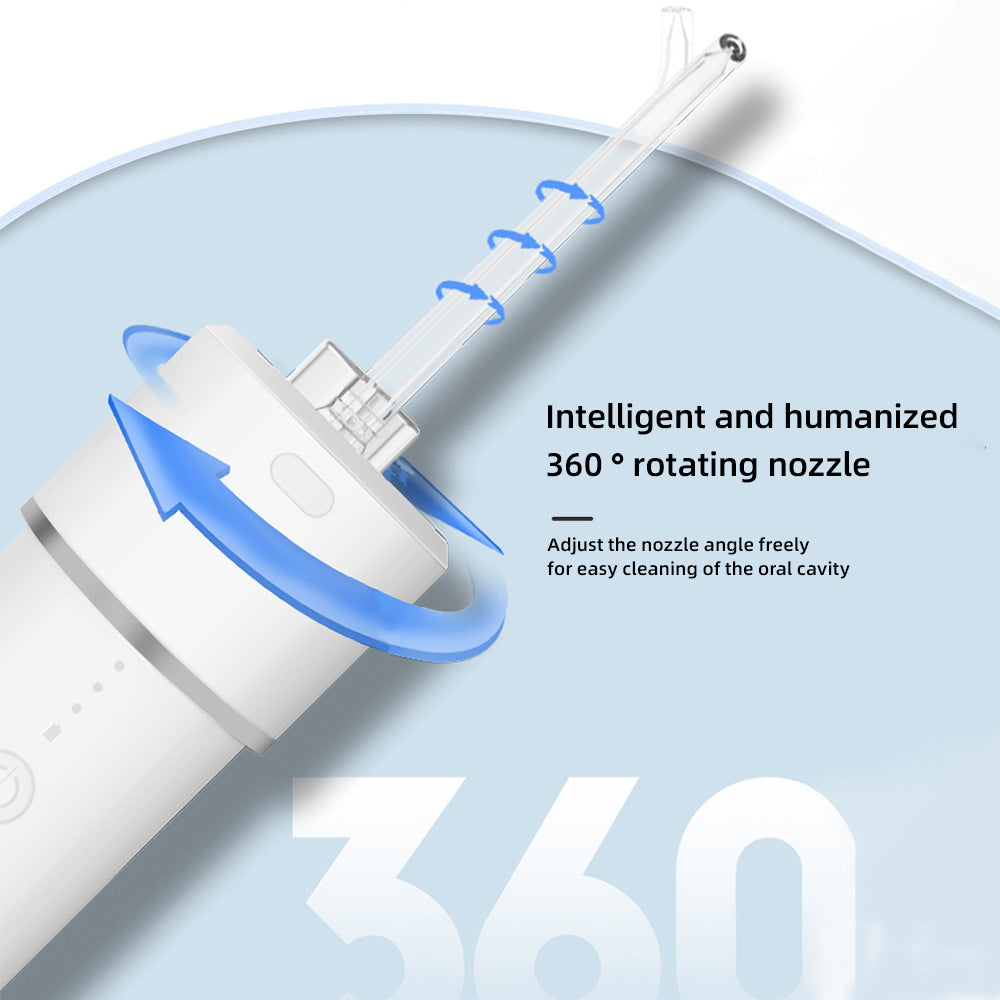 Dental Flosser Teeth Pick: Portable Cordless Oral Irrigator 200ML Rechargeable Travel Irrigation Cleaner Waterproof Electric Waterflosser Flossing Machine for Teeth Cleaning