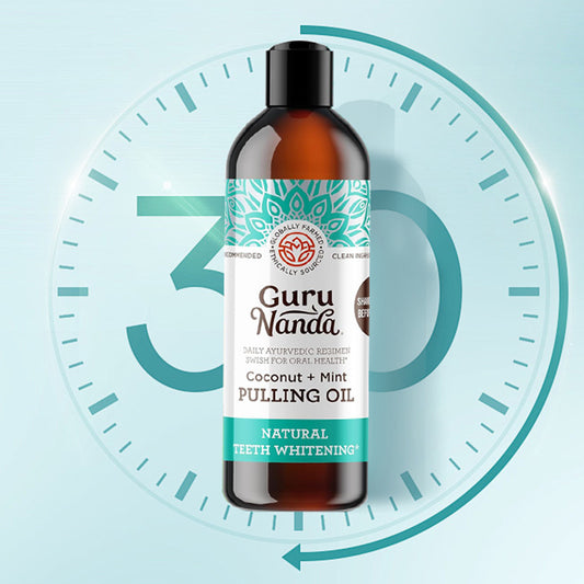 GuruNanda Coconut Oil Mouthwash: Freshens Breath, Promotes Oral Health