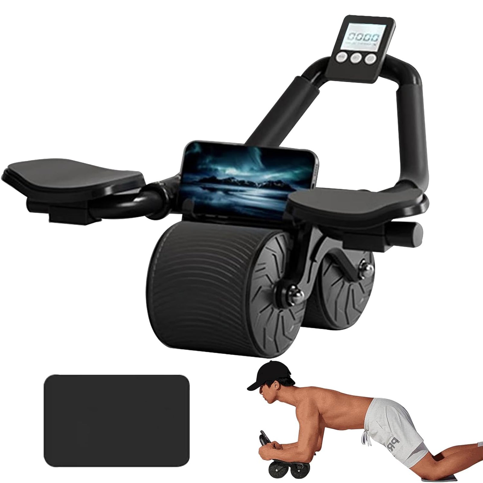 Ab Roller for Core Strengthening & Abdominal Exercise