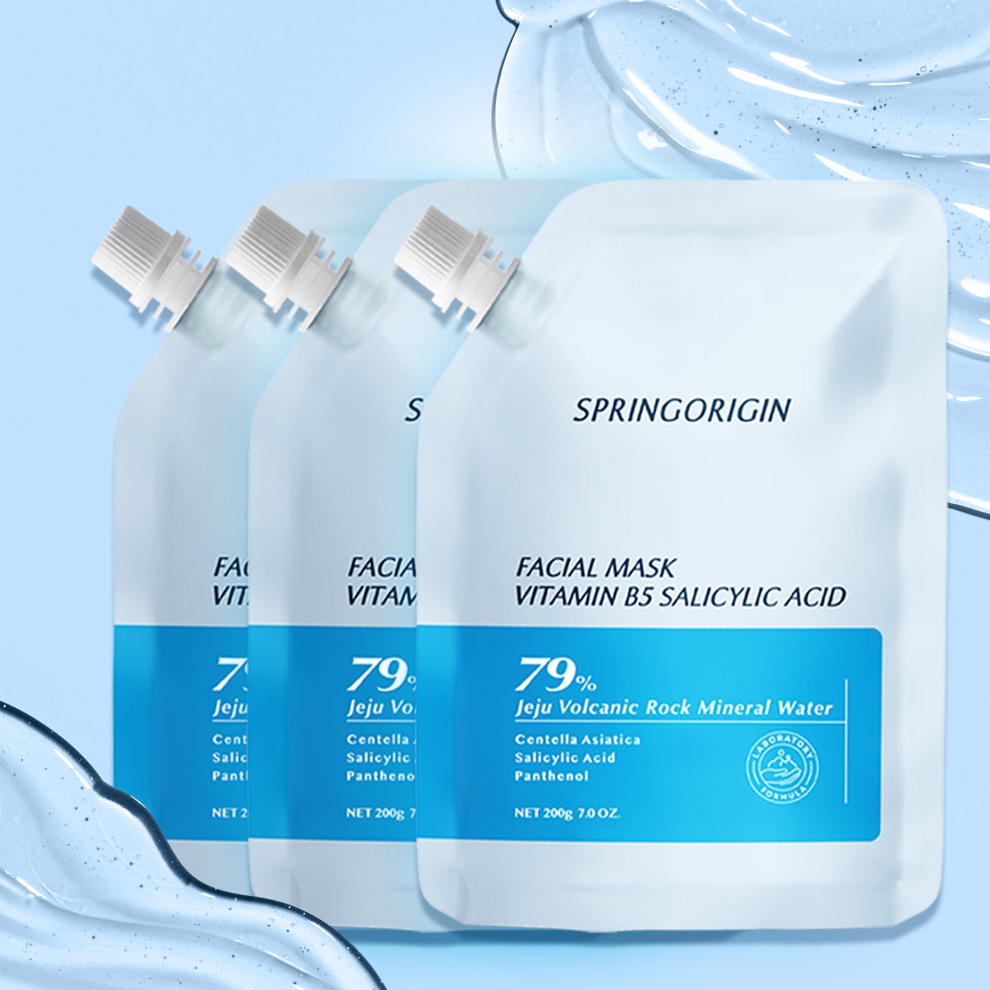 Springorigin Vitamin B5 & Salicylic Acid Face Mask – Hydrating, Oil-Control, Gentle Cleansing & Blackhead Brightening