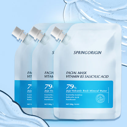 Springorigin Vitamin B5 & Salicylic Acid Face Mask – Hydrating, Oil-Control, Gentle Cleansing & Blackhead Brightening