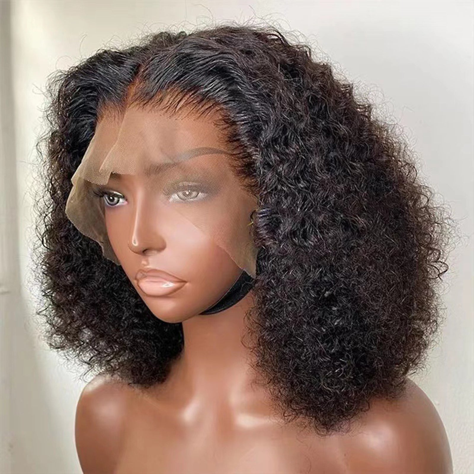 Natural Brazilian Wet and Wavy Human Hair Wig: Pre-Plucked, Curly Lace Frontal, Glueless- Perfect for Black Women!