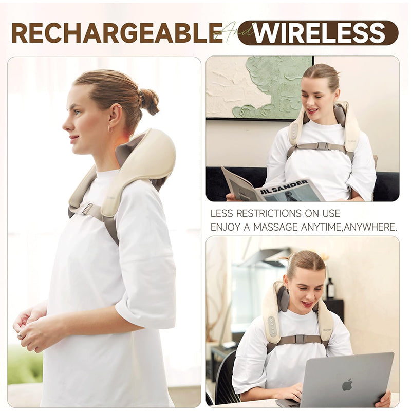 Neck Massager for Pain Relief Deep Tissue,5D Kneading