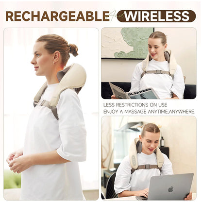 Neck Massager for Pain Relief Deep Tissue,5D Kneading