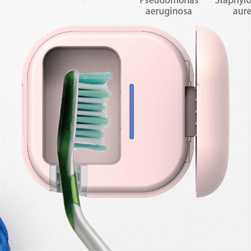 Toothbrush Case, Toothbrush Covers with Holder, Rechargeable Travel Home Toothbrush Cleaner Case for All Electric and Manual Toothbrushes