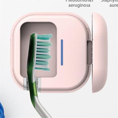Toothbrush Case, Toothbrush Covers with Holder, Rechargeable Travel Home Toothbrush Cleaner Case for All Electric and Manual Toothbrushes