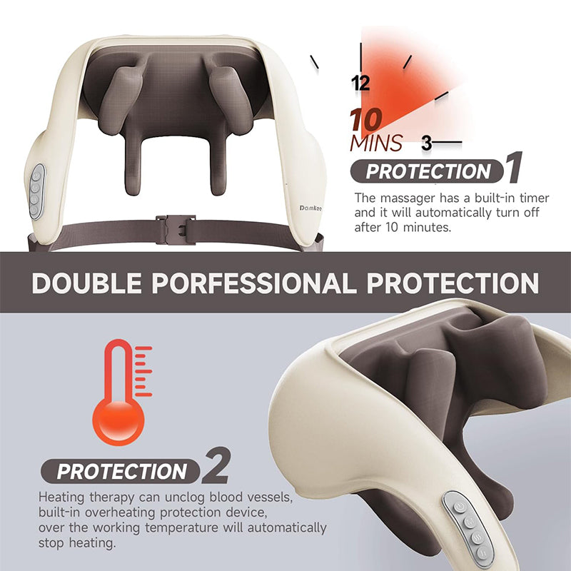 Neck Massager for Pain Relief Deep Tissue,5D Kneading
