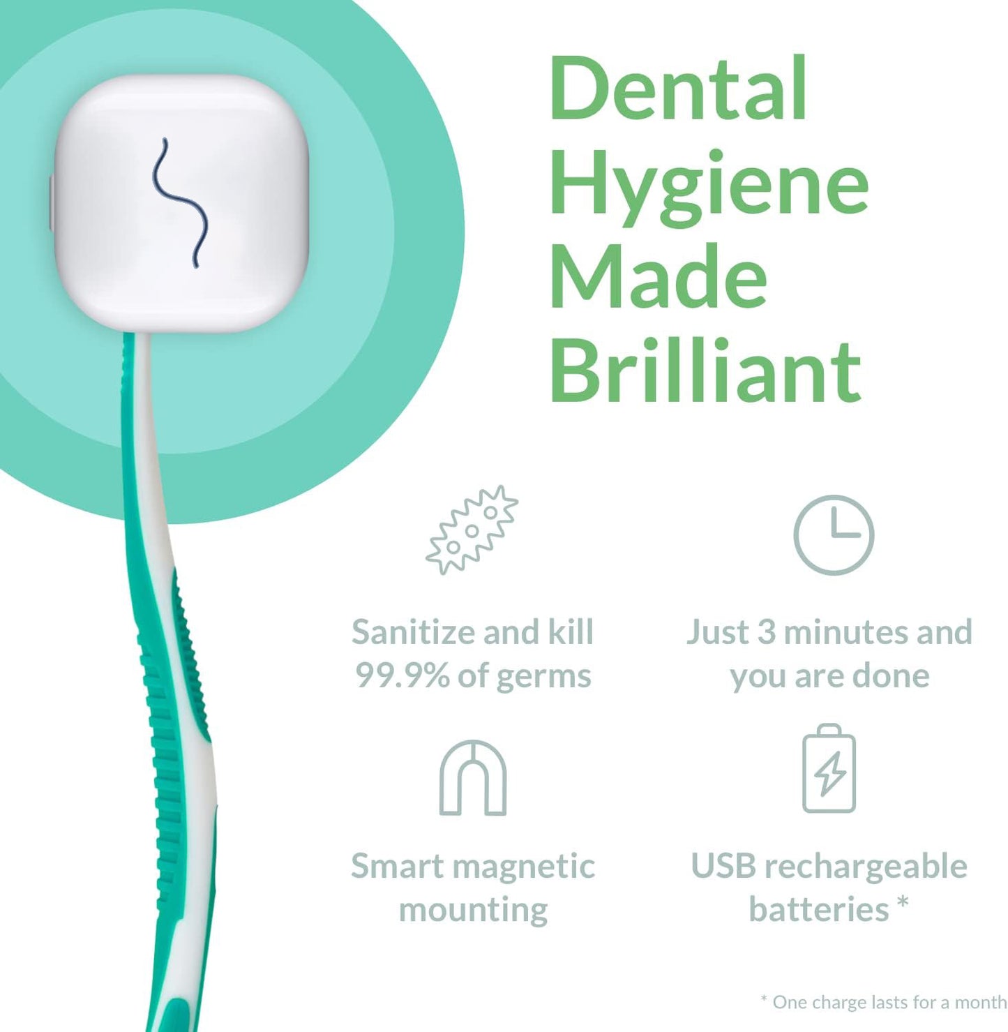 Toothbrush Case, Toothbrush Covers with Holder, Rechargeable Travel Home Toothbrush Cleaner Case for All Electric and Manual Toothbrushes
