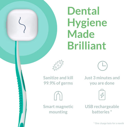Toothbrush Case, Toothbrush Covers with Holder, Rechargeable Travel Home Toothbrush Cleaner Case for All Electric and Manual Toothbrushes