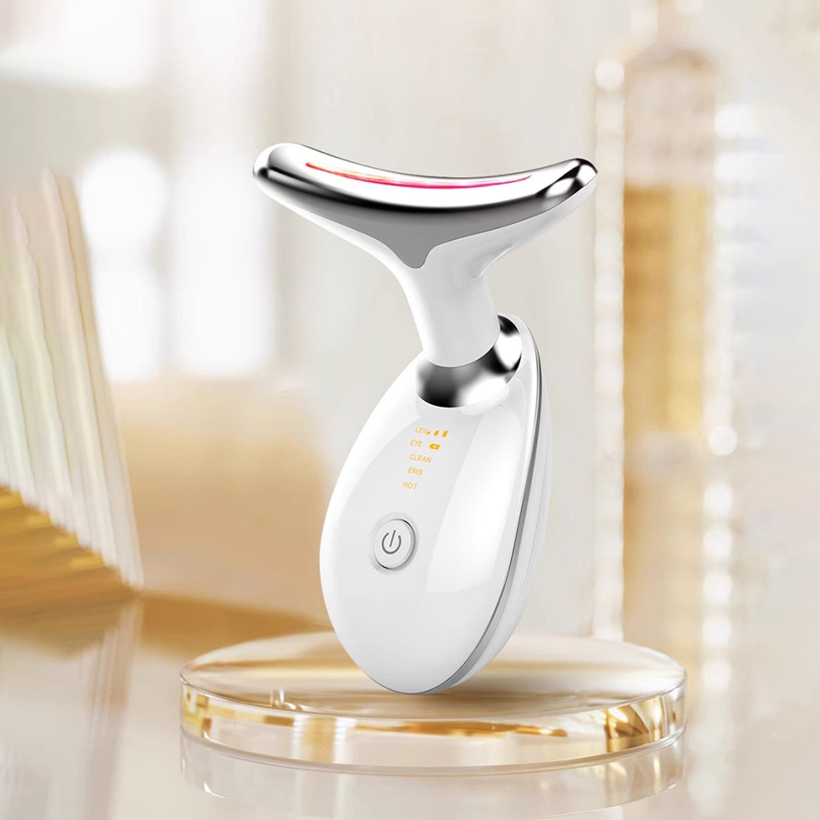 Double Chin Reducer & Face Massager: Vibrating Ultrasonic Beauty Tool