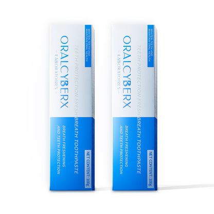 [ORALCYBERX] Fresh Breath Toothpaste for All Ages – Dual Effect: Whitening & Oral Health Protection