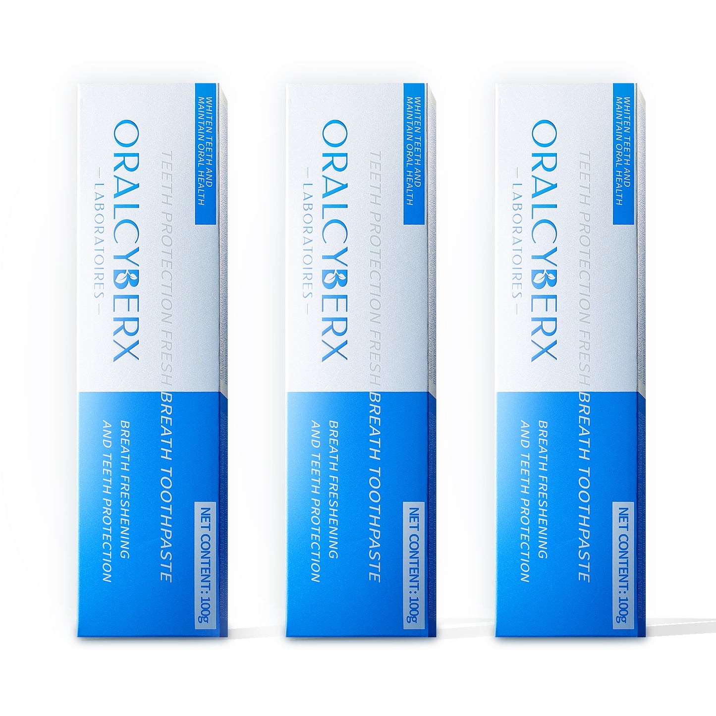 [ORALCYBERX] Fresh Breath Toothpaste for All Ages – Dual Effect: Whitening & Oral Health Protection
